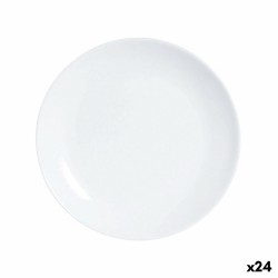 Plato de Postre Luminarc Diwali Blanco Vidrio 19 cm (24 Unidades)