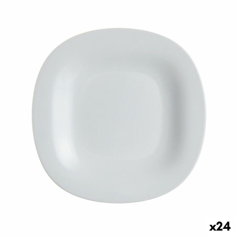 Plato de Postre Luminarc Carine Granit Ø 19,5 cm Gris Vidrio (24 Unidades)