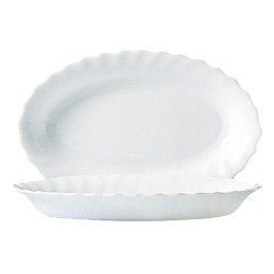 Fuente de Cocina Luminarc Trianon Blanco Vidrio (Ø 35 cm) (6 Unidades)