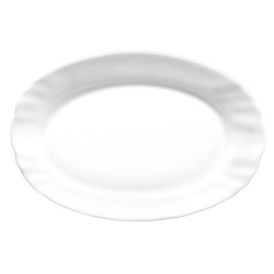 Plat à Gratin Bormioli Rocco Ebro Oblongue Blanc verre (22 cm) (24 Unités)