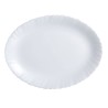 Fuente de Cocina Luminarc Feston Ovalado Blanco Vidrio (Ø 33 cm) (6 Unidades)