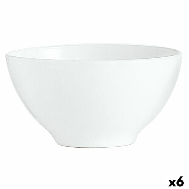 Bowl Luminarc Blanc Breakfast White Glass (500 ml) (6 Units)