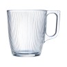 Cup Luminarc Stripy Breakfast Transparent Glass (250 ml) (6 Units)