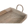 Jeux de plateaux DKD Home Decor Jaune Naturel 48 x 38 x 15 cm 52 x 38 x 15 cm (2 Unités)