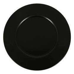 Bajo Plato Inde Neat Negro Porcelana Ø 32 cm