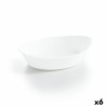 Serving Platter Luminarc Smart Cuisine Oval White Glass 25 x 15 cm (6 Units)