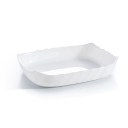 Plat à Gratin Luminarc Smart Cuisine Rectangulaire Blanc verre 29 x 30 cm (6 Unités)