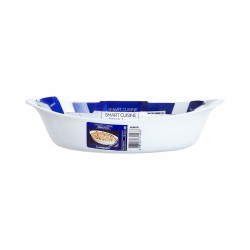 Fuente de Cocina Luminarc Smart Cuisine Ovalado Blanco Vidrio 21 x 13 cm (6 Unidades)