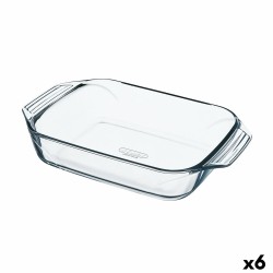 Fuente para Horno Pyrex Irresistible Transparente Vidrio Rectangular 27,5 x 16,9 x 6 cm (6 Unidades)