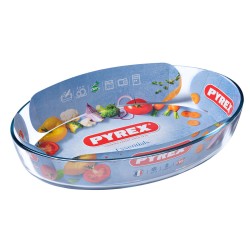 Plat de Four Pyrex Classic Vidrio Transparent verre Ovale 35 x 24 x 7 cm (6 Unités)