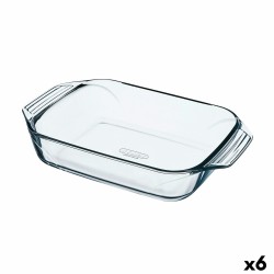 Plat de Four Pyrex Irresistible Transparent verre Rectangulaire 39 x 24,5 x 6,9 cm (6 Unités)