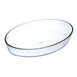 Plat de Four Ô Cuisine Ocuisine Vidrio Transparent verre Ovale 35 x 25 x 7 cm (6 Unités)