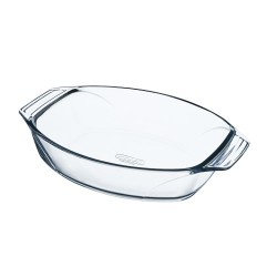 Plat de Four Pyrex Irresistible Transparent verre Ovale 39,5 x 27,5 x 7 cm (4 Unités)