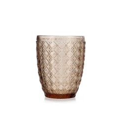 Set de Verres Bidasoa Gio Ambre verre Avec relief 300 ml (6 Unités)