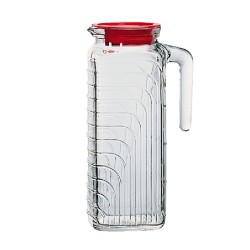 Jar with Lid and Dosage Dispenser Bormioli Rocco Gelo Transparent Glass 1,2 L