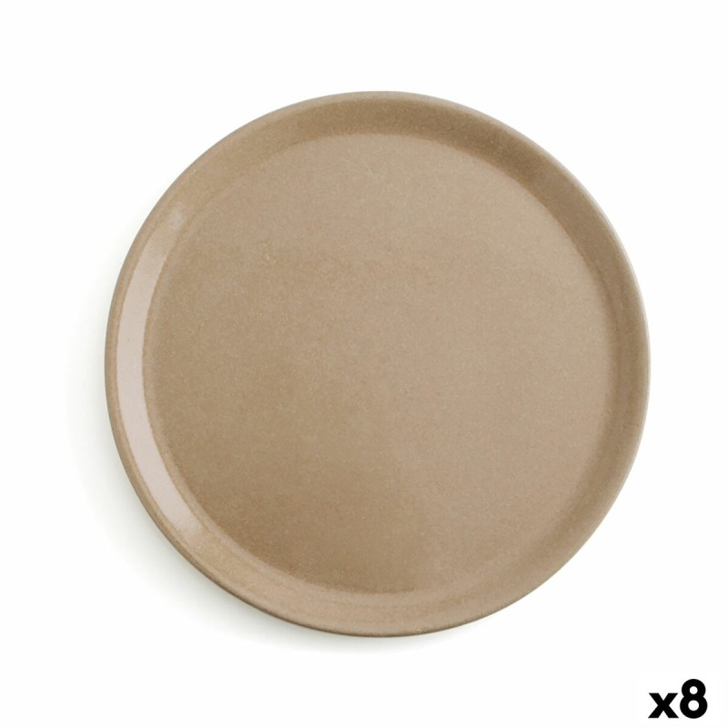 Assiette plate Anaflor Barro Anaflor Beige Faïence Ø 31 cm Viande (8 Unités)