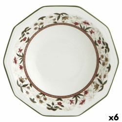 Assiette creuse Queen´s By Churchill Assam Floral Céramique Vaisselle Ø 20,5 cm (6 Unités)