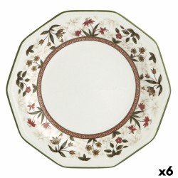 Plato para Postre Queen´s By Churchill Assam Floral Cerámica Loza Ø 20,5 cm (6 Unidades)