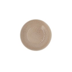 Deep Plate Ariane Porous Ceramic Beige Ø 21 cm (6 Units)