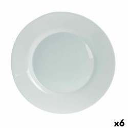 Flat plate Bormioli Rocco Toledo Glass 25 cm (6 Units)