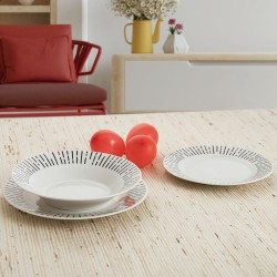 Dinnerware Set Quid Festival Ceramic White 18 Pieces