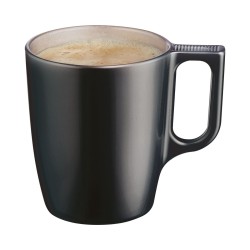 Tasse mug Luminarc Flashy Noir 250 ml verre (6 Unités)