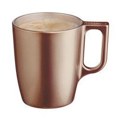 Mug Luminarc Flashy Light brown 250 ml Glass (6 Units)