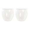 Set de Vasos DKD Home Decor Transparente Cristal Vidrio de Borosilicato 100 ml 2 Piezas