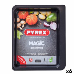 Fuente para Horno Pyrex Magic Rectangular Metal 30 x 23 cm 6 Unidades