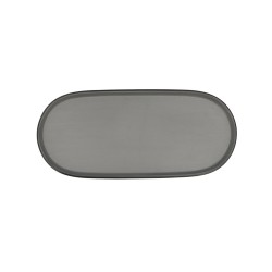 Plateau apéritif Bidasoa Gio Gris Plastique 28 x 12 cm (12 Unités)