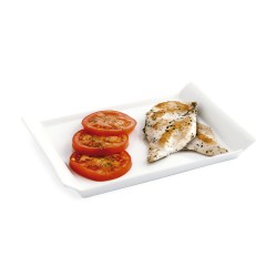 Snack tray Quid Gastro Fresh 26 x 18 cm Ceramic White (6 Units)