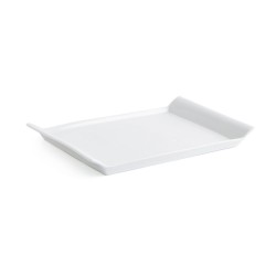 Snack tray Quid Gastro Fresh 26 x 18 cm Ceramic White (6 Units)