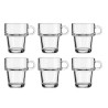 Tasse Empilable Transparent verre 270 ml (24 Unités)