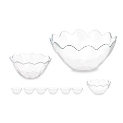 Set de Bols Hasir Transparent verre (2 Unités)