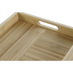 Bandeja DKD Home Decor Natural Bambú 43 x 27 x 4,5 cm