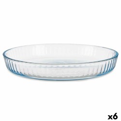 Plateau pour Four Transparent Verre Borosilicaté 31,2 x 5 x 5 cm (6 Unités)