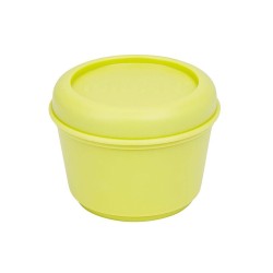 Récipient de Conservation des Aliments Milan Sunset Jaune Plastique Rond 250 ml Ø 10 x 7 cm