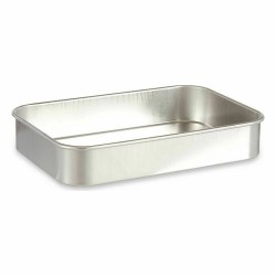 Plat à gratin Argenté Aluminium 31 x 5,5 x 21,5 cm (12 Unités)