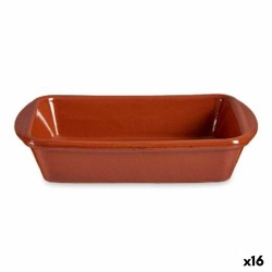 Oven Dish Baked clay Rectangular 14,5 x 4 x 20 cm (16 Units)