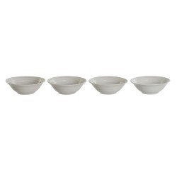 Set de Bols DKD Home Decor Blanc Porcelaine 17 x 17 x 7 cm