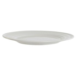 Plato Llano DKD Home Decor Blanco Porcelana 27 x 27 x 2 cm