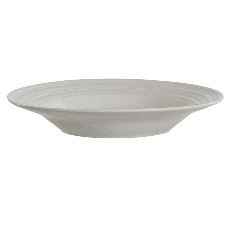 Plato Hondo DKD Home Decor Blanco Porcelana 20 x 20 x 3 cm