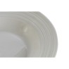 Assiette creuse DKD Home Decor Blanc Porcelaine 20 x 20 x 3 cm