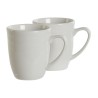 Ensemble de 4 mugs DKD Home Decor Blanc Porcelaine 330 ml 12 x 10 x 9 cm