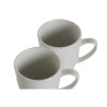 Juego de 4 Tazas Mug DKD Home Decor Blanco Porcelana 330 ml 12 x 10 x 9 cm