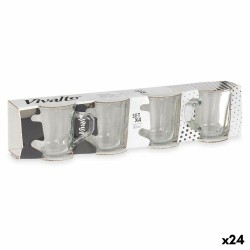 Ensemble de tasses à café Transparent verre 80 ml (24 Unités)