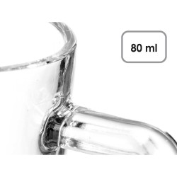 Ensemble de tasses à café Transparent verre 80 ml (24 Unités)