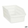 Organizador para Nevera Blanco Plástico 20,3 x 12,8 x 30,5 cm (24 Unidades)