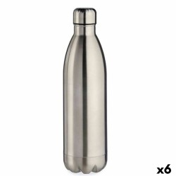 Termo Plateado 500 ml Acero Inoxidable (6 Unidades)