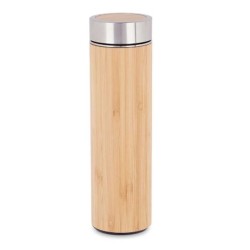 Thermos 500 ml Naturel Métal Bambou (6 Unités)